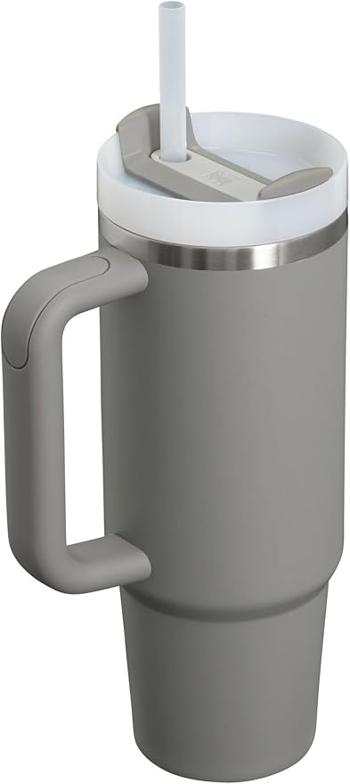 STANLEY Quencher H2.0 Flow State Tumbler, 30 oz, Stone | Handle and Straw | - Image 2