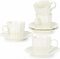 Ceramic Coffee Cup Set, 8 oz Cappuccino Cups by Hebaogugu