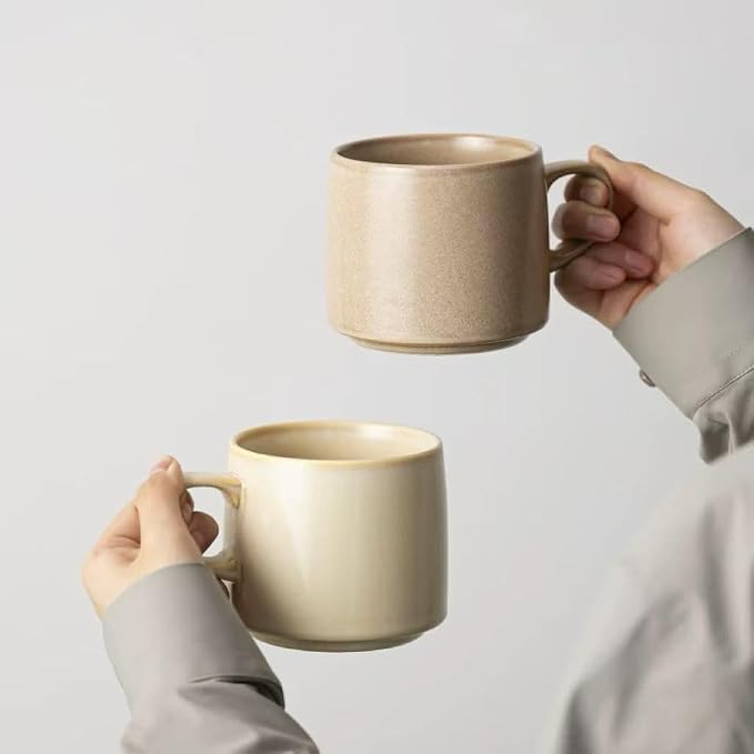 12oz Japanese Style Minimalistic Asian Rustic Reactive Glaze Ceramic Pottery - Image 3