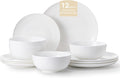 12-Piece Bone China Dinnerware Set by KINGSTONE