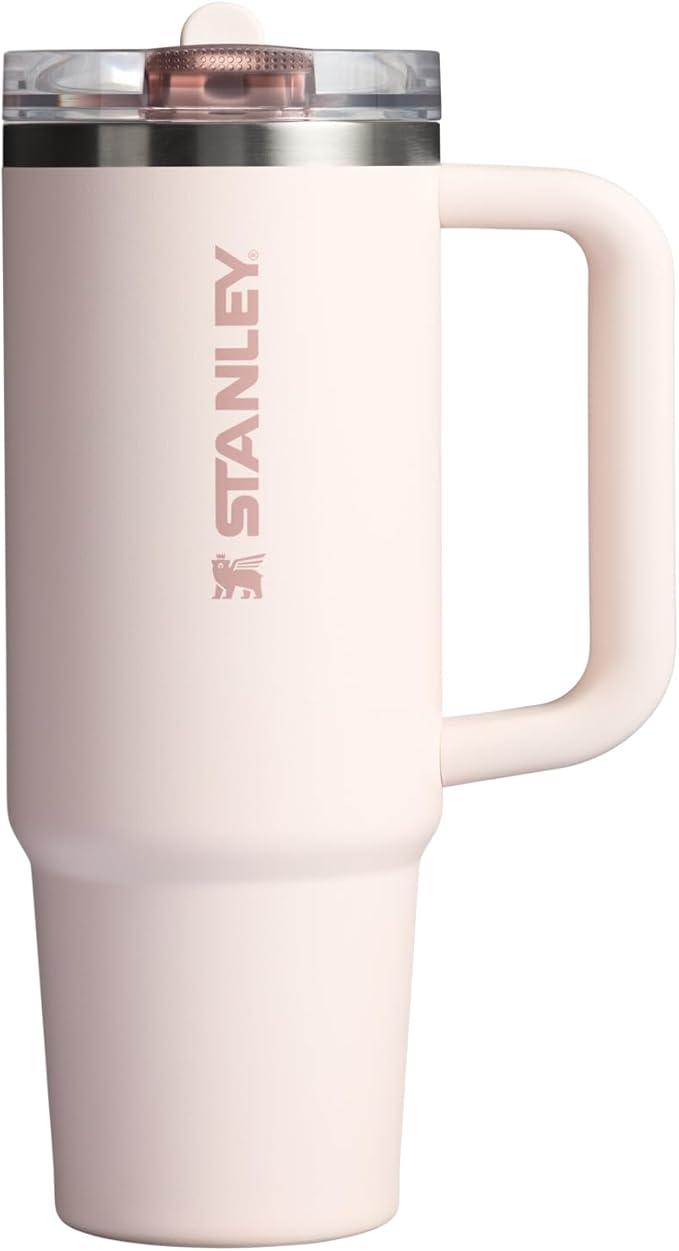 STANLEY Quencher ProTour Flipstraw Tumbler, 30 oz, Rose Quartz | Built-In Straw by Unknown