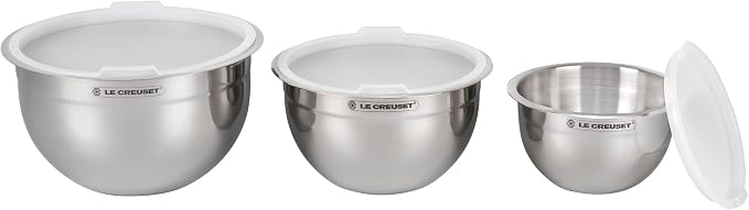 Le Creuset Stainless Steel Nested Mixing Bowls - Image 4