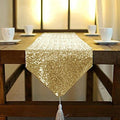ShinyBeauty Gold Table Runner 90 Inches Long Sequin Table Runner by ShinyBeauty