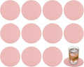 uxcell Round Faux Leather Coasters 4 Inch, Drink Coasters Suit by uxcell