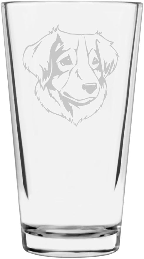 Kromfohrlander Custom Personalized Dog Themed Etched All Purpose 16oz Pint Glass