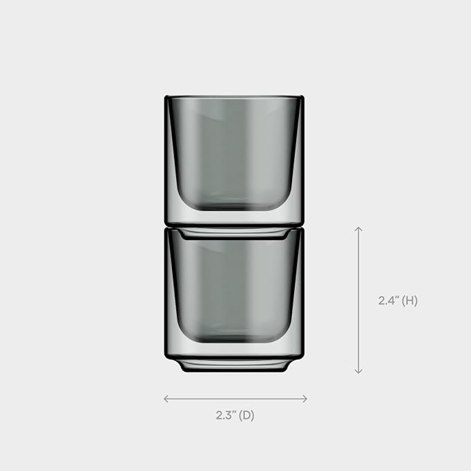Terra Kaffe Fog Picco Espresso Glasses - 3 oz - Image 2