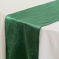 10 pcs 12x108-Inch Hunter Green Premium Velvet Table Runners Wedding Reception by BalsaCircle