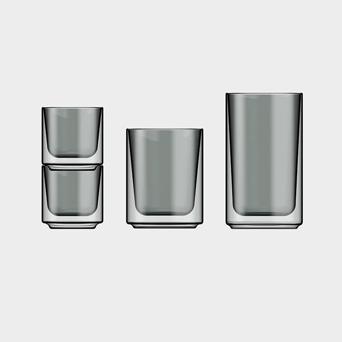Terra Kaffe Fog Mezzo 8 oz Double-Walled Coffee Glass – Borosilicate Thermal - Image 4