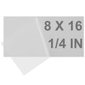 6061 T651 Aluminum Sheet Metal 8 x 16 x 1/4 (6MM) Inch Thick Flat Plain Aluminum Plate Covered with Protective Film, Heat Treatable Rectangle 6MM Aluminum Metal Plate for Industrial