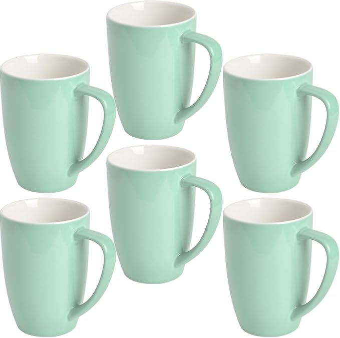 homEdge Porcelain Mug Set, 16 Ounces Cup by homEdge