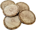 Pacific Northwest Mountains Wooden Coasters | Set of 5 | Topography Coasters Active (Cherry)