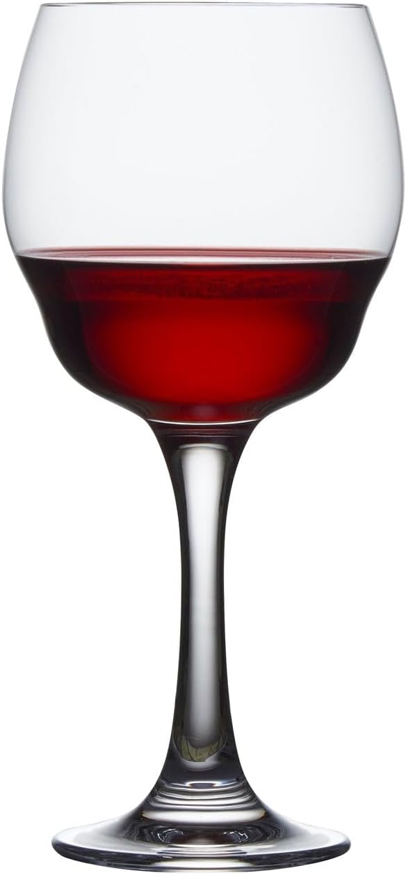 NUDE Red Wine Glasses Set of 2, Heads Up – Crystal Large Long Stem Red Wine Glasses with Double Curve Base, Handmade Lead-Free, 25 oz