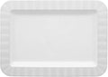 Party Essentials Deluxe Quality Hard Plastic 5 x 7-Inch Rectangular Appetizer by PartyEssentials