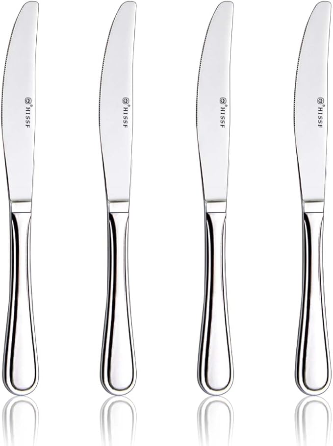 Dinner knife 4 Pieces Stainless Steel Butter Knife Set by HISSF