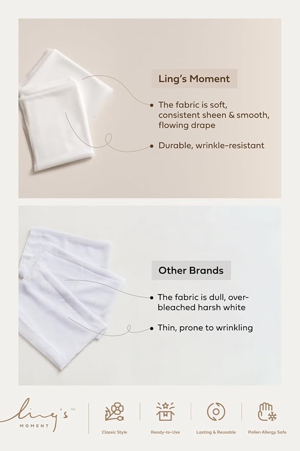 Ling's Moment 14Ft Brown Sheer Chiffon Like Table Runner | Rust Tablecloth - Image 9