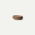 MORA Small Plates Set of 4, 6.5 inch Ceramic Pottery Dessert Plates - Microwave, Oven and Dishwasher Safe - Terracotta