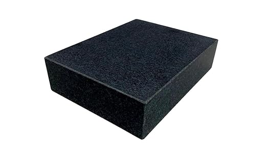 HHIP 4401-1597 6" X 8" X 2" Granite Surface Plate, Grade B, 0 Ledge