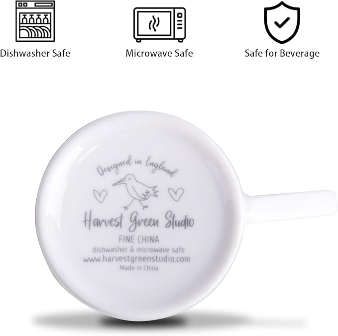 3.5oz Espresso Coffee Cups Set of 4, Cute Dog and Cat Pattern Demitasse Cups - Image 8