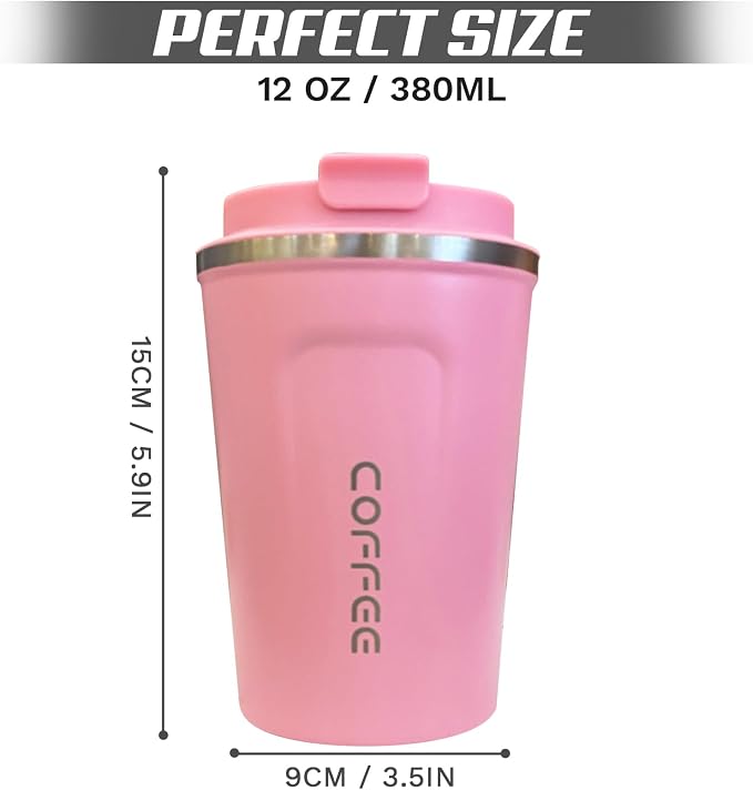 SPLMIFA Travel coffee mugs leak-proof, reusable coffee cups - Image 4