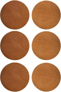 Real Natural Grain Leather Coasters – Durable Non-Slip Distressed Design by TheTanneryNYC