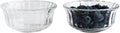 HillSpring Small Glass Bowls for Dessert, or Nuts, 4.5" Textured Bowls Set for by HillSpring