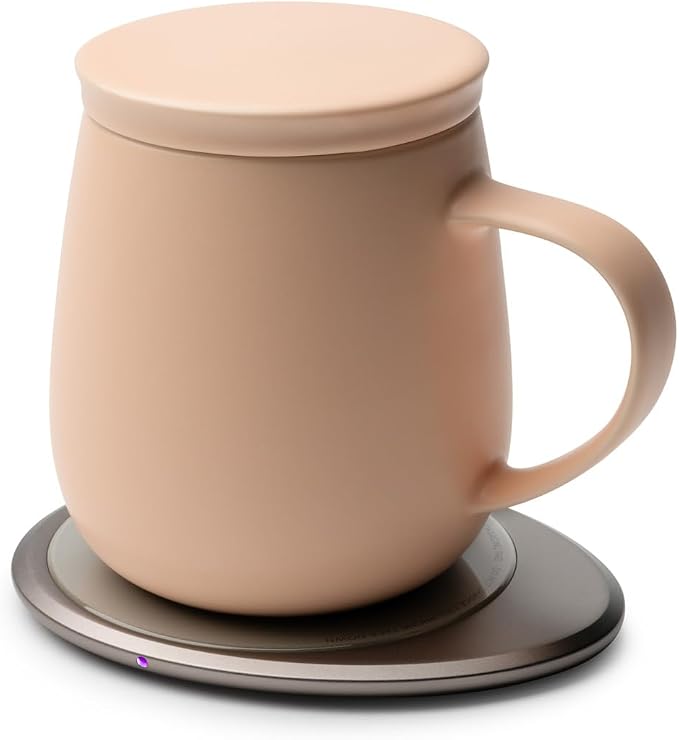 Ui 3 Self-Heating Mug Set – Rosy Apricot | 12 fl oz / 355 mL Ceramic Coffee & - Image 2