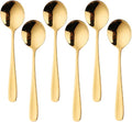 Buyer Star Bouillon Spoon Sets, 7-Inch Round Soup Spoons, Stainless Steel by BuyerStar