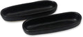 Modern Minimalist Matte Black Oval Pinch Bowls – Handmade Ceramic Stoneware by Roro