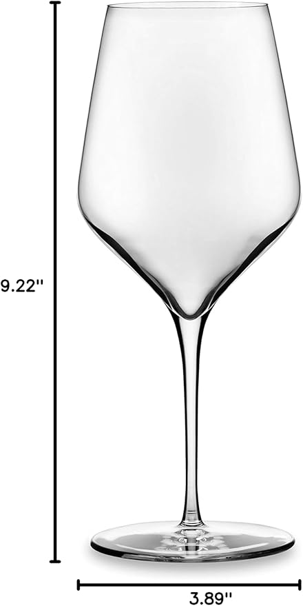 Libbey Signature White Wine Glasses Set of 4, Seamless Long Stem Wine Glasses for Wines and Cocktails, Tasteful Wine Glass Set for All Occasions.