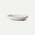 MORA Jumbo and Large Serving Dishes Set of 2, 13 inch and 12 inch Ceramic Pottery Oval Platters - Microwave, Oven and Dishwasher Safe - Oat