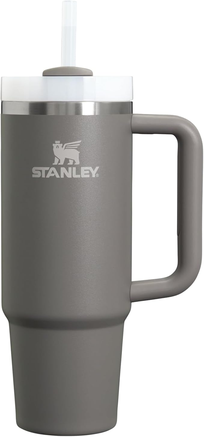 STANLEY Quencher H2.0 Flow State Tumbler, 30 oz, Stone | Handle and Straw | by Unknown