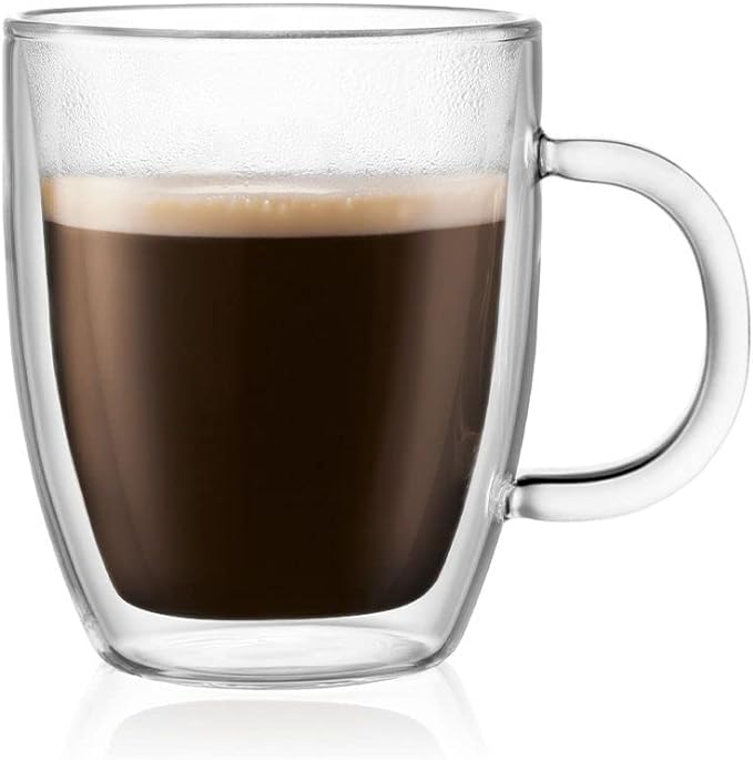 Bodum 10oz Bistro Double Wall Insulated Mug, High-Heat Borosilicate Glass - Image 2