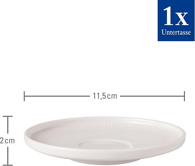 Villeroy & Boch Afina Espresso Cup Saucer, Premium Porcelain, Made in Germany - Image 5