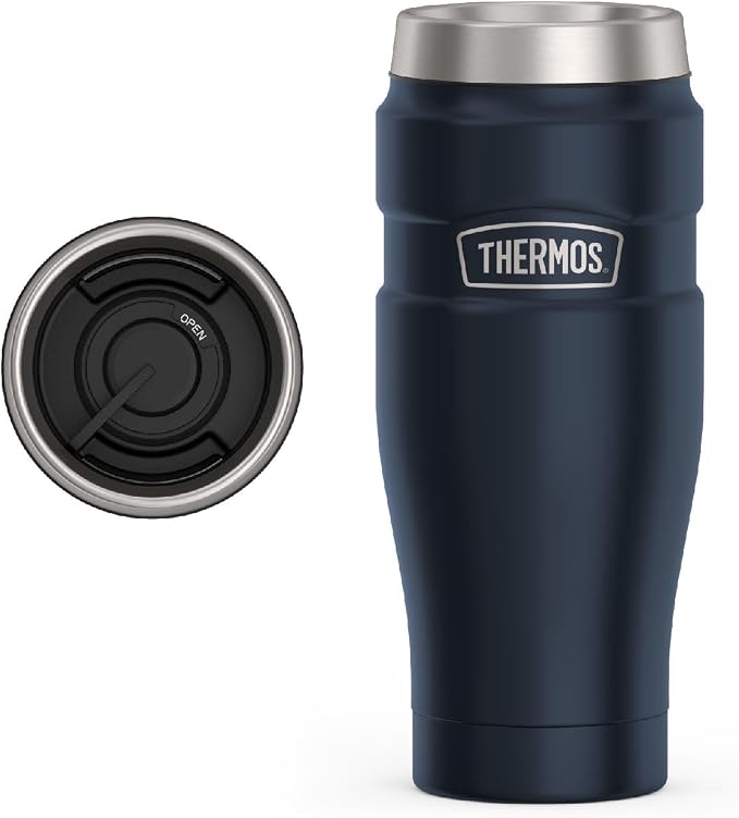 THERMOS Stainless King Stainless Steel Tumbler, Midnight Blue | by Thermos