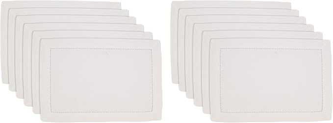 SARO LIFESTYLE Placemat with Hemstitched Borde - Image 3
