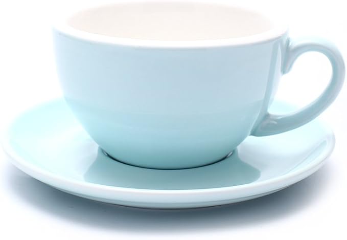 Coffeezone Cappuccino Barista Latte Art Cup and Saucer New Bone China by Coffeezone