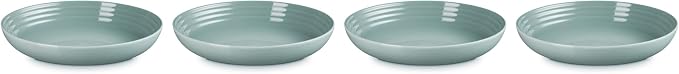 Le Creuset Stoneware Set of 4 Pasta Bowls, 8.5" each, Sea Salt - Image 3