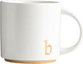COLLECTIVE HOME Ceramic Coffee Mug, 15 oz Monogram Cup by COLLECTIVEHOME