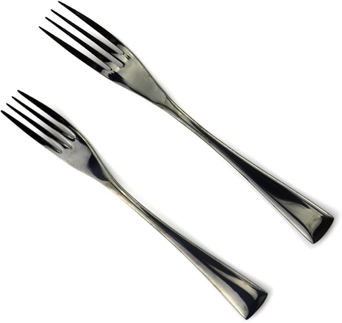 JASHII 18/10 Stainless Steel 20 Piece Mirror Polished Black Flatware Set - Image 3