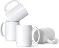 16 OZ Coffee Mugs, Classic Blank Ceramic Cup by Smilatte