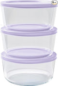 6-Piece Glass Food Storage Containers Set | 4-Cup, Leakproof | Microwave by DuraLiving