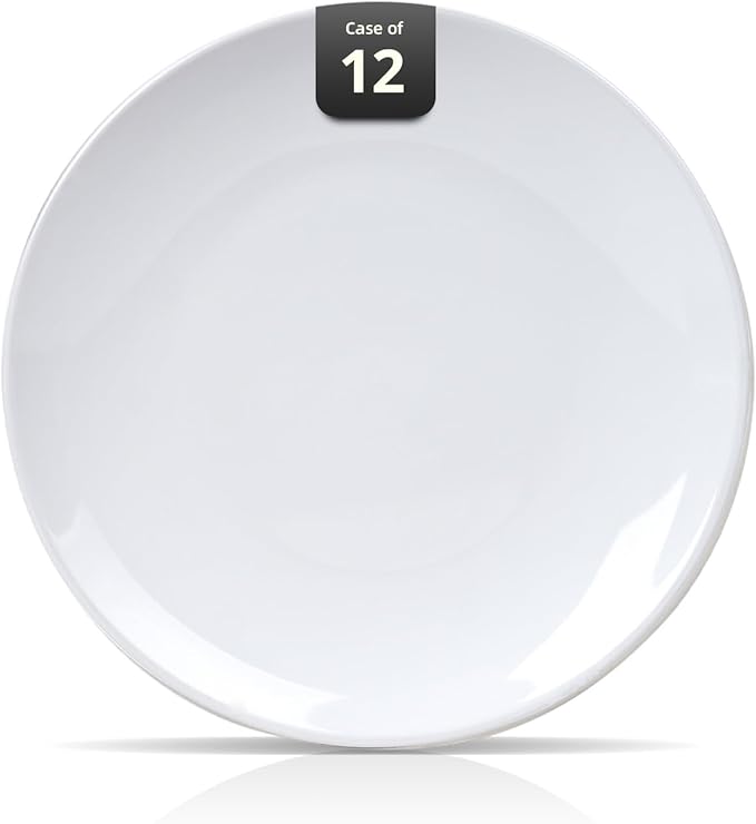 Stoneware Coupe Commercial Grade Dinnerware, Bright White, Plate 12.25", Case of 12
