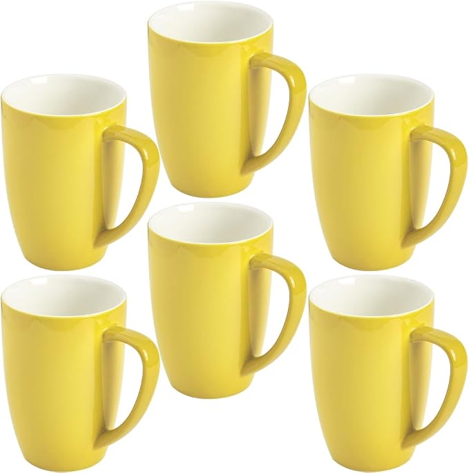 homEdge Porcelain Mug Set, 16 Ounces Cup by homEdge