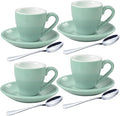 homEdge Porcelain Espresso Shot Cup Set - 80 ml / 2.67 oz by homEdge
