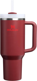 STANLEY Quencher H2.0 Flow State Tumbler, 40 oz, Cranberry | Handle and Straw | by Unknown