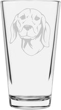 Serbian Hound (Balkan) Custom Personalized Dog Themed Etched All Purpose 16oz Pint Glass