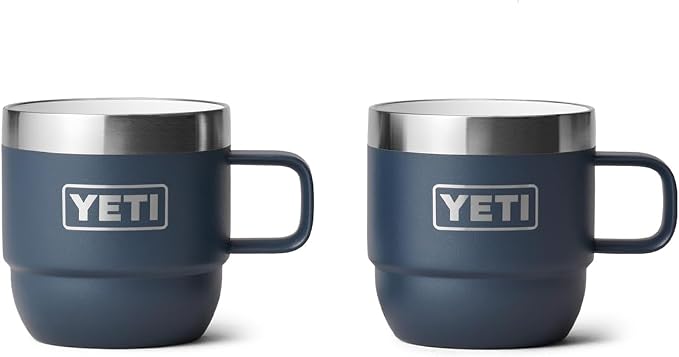 YETI Rambler 6 oz Stackable Mug, Stainless Steel, Vacuum Insulated by YETI