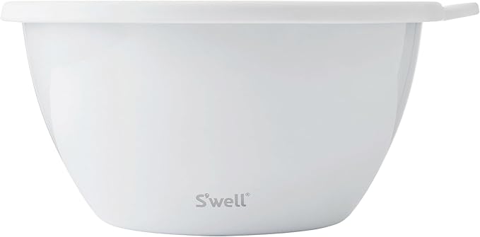 S'well Stainless Steel Salad Bowl Kit XL 184oz, Angel Food, Includes 5oz - Image 6