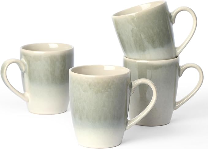 famiware Coffee Mugs Set, 13oz Mug Set of 4, Stoneware Cups by Famiware