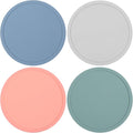 4pcs Silicone Coaster, Round Silicone Coasters by Classicseali